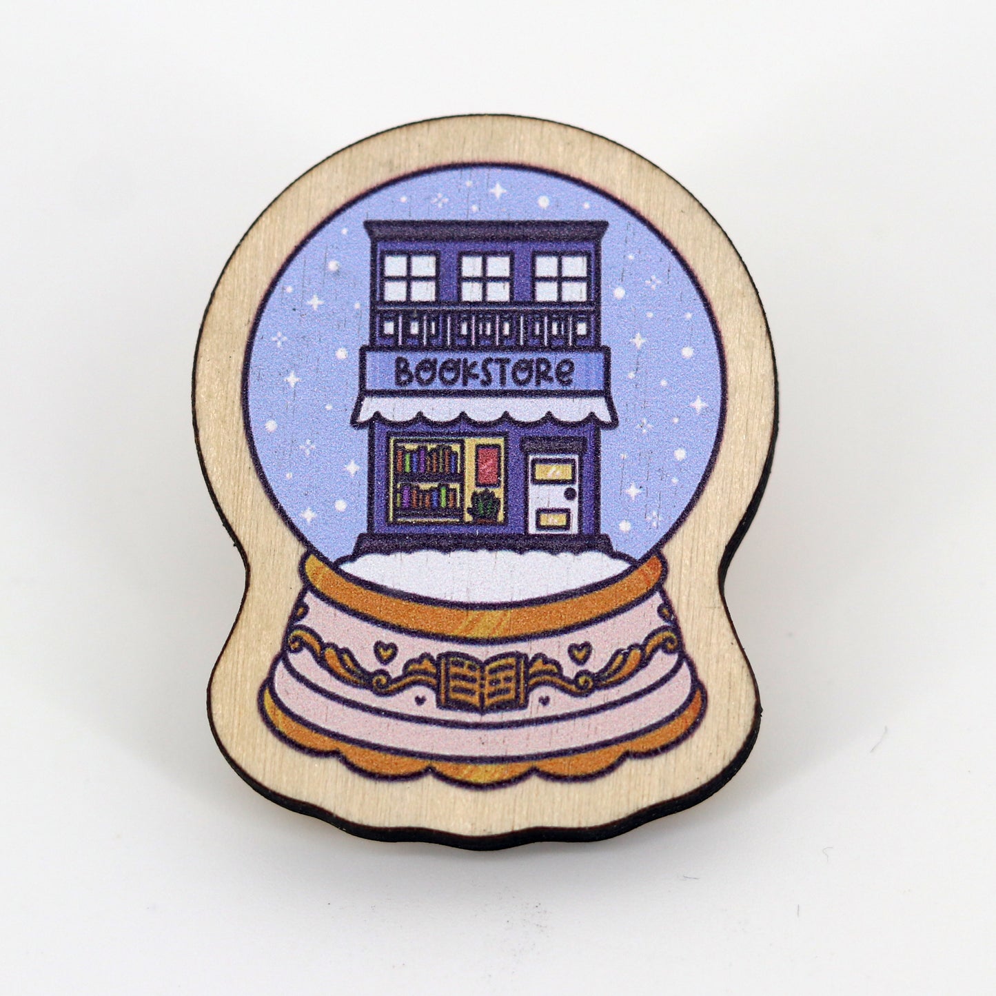 Pin Snowglobe Bookstore