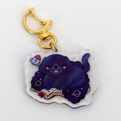 Keychain Galaxy Dog