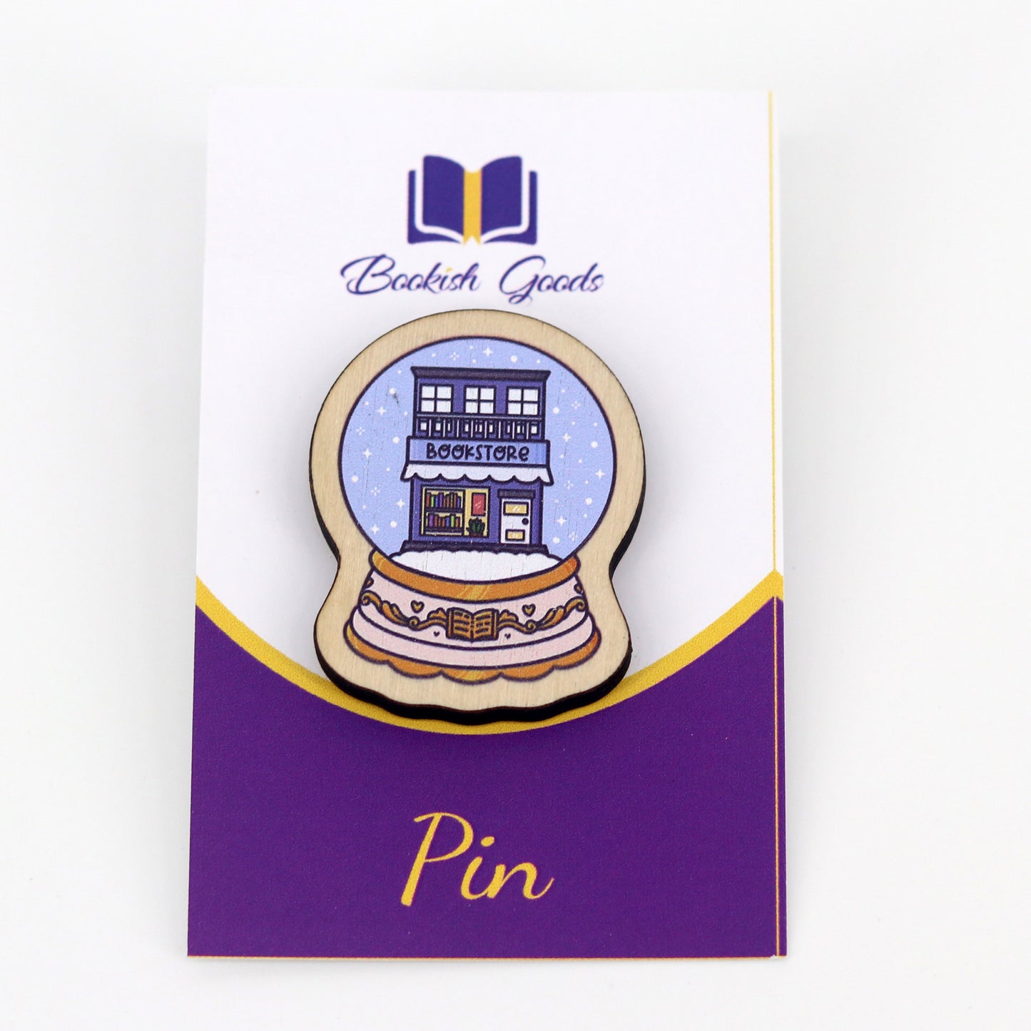 Pin Snowglobe Bookstore